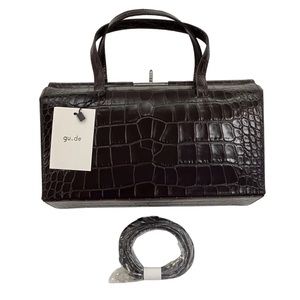 💍SOLD💍 GU_DE Margot Moc Croc Handbag